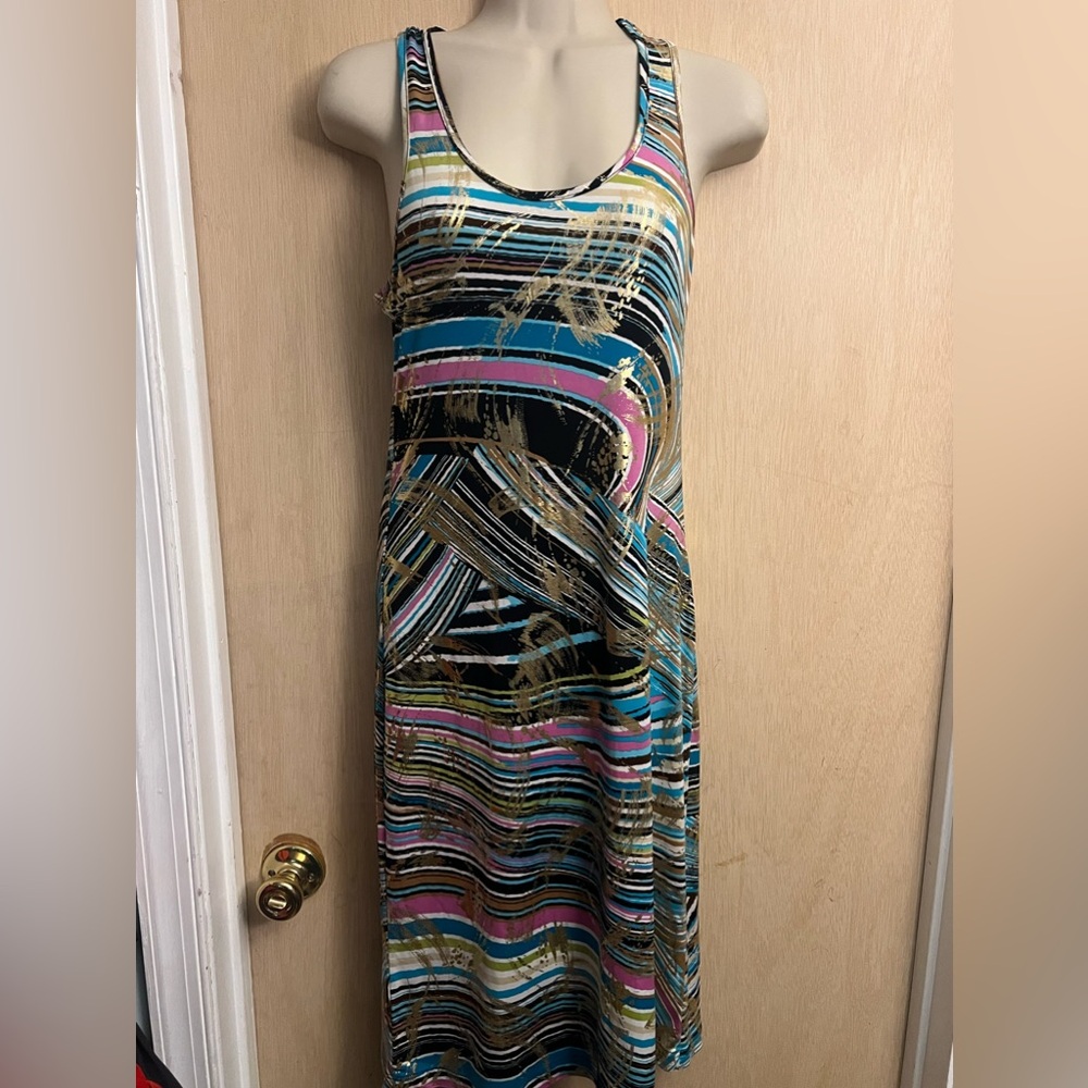 Colorful body con dress